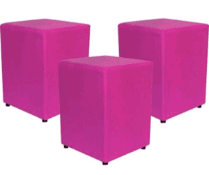 Puff-Quadrado-Roza Pink-Grande