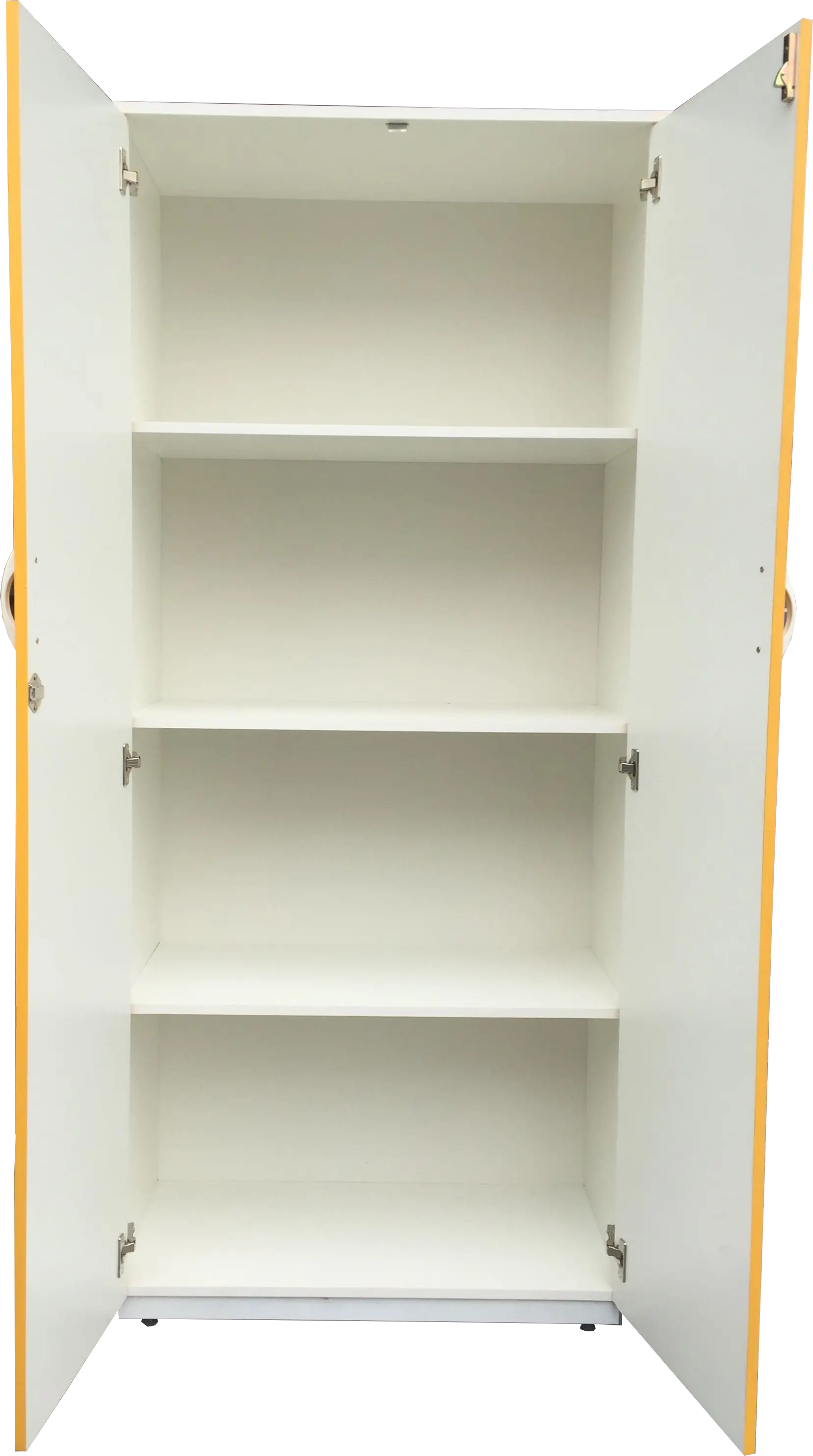 Armario Professor 180Cm Duas Portas Amarelas