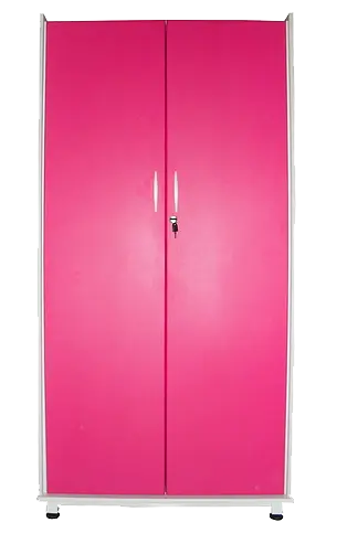 Armario Professor 180Cm Duas Portas Rosa