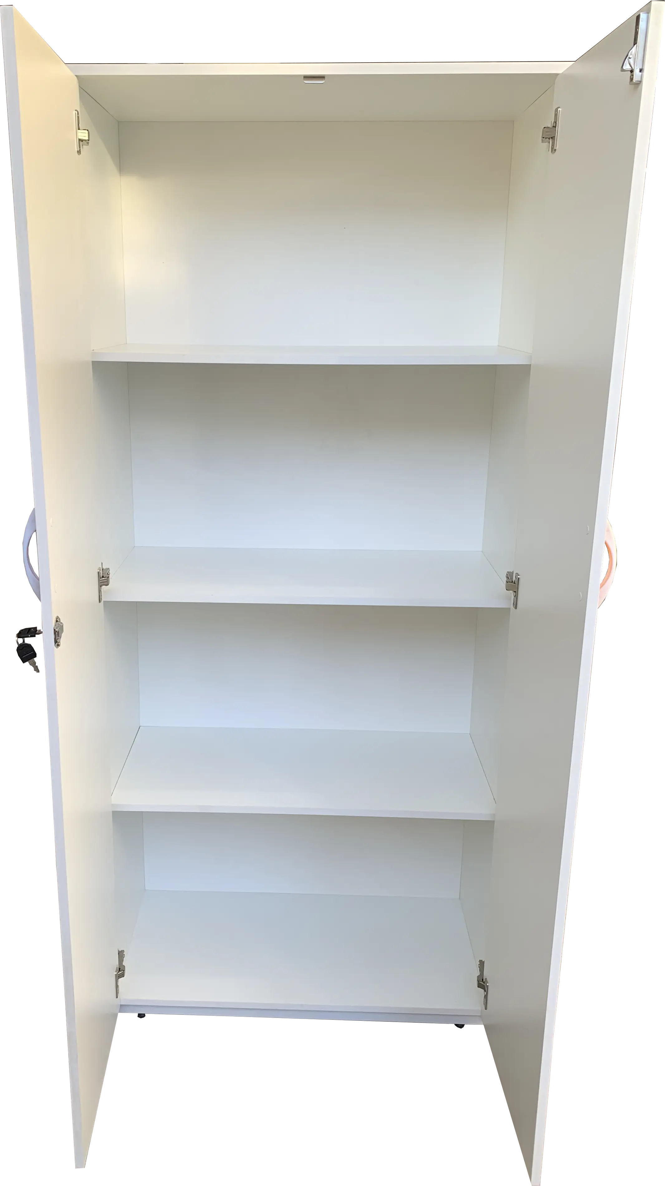 Armario Professor 180Cm Prateleiras Brancas