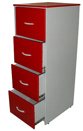 Arquivo Pasta Suspensa Vermelho E Branco