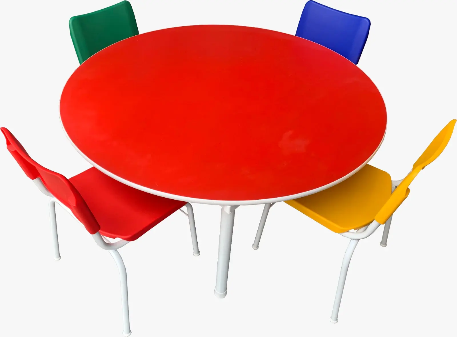Conjunto Mesa Redonda Infantil Colorida