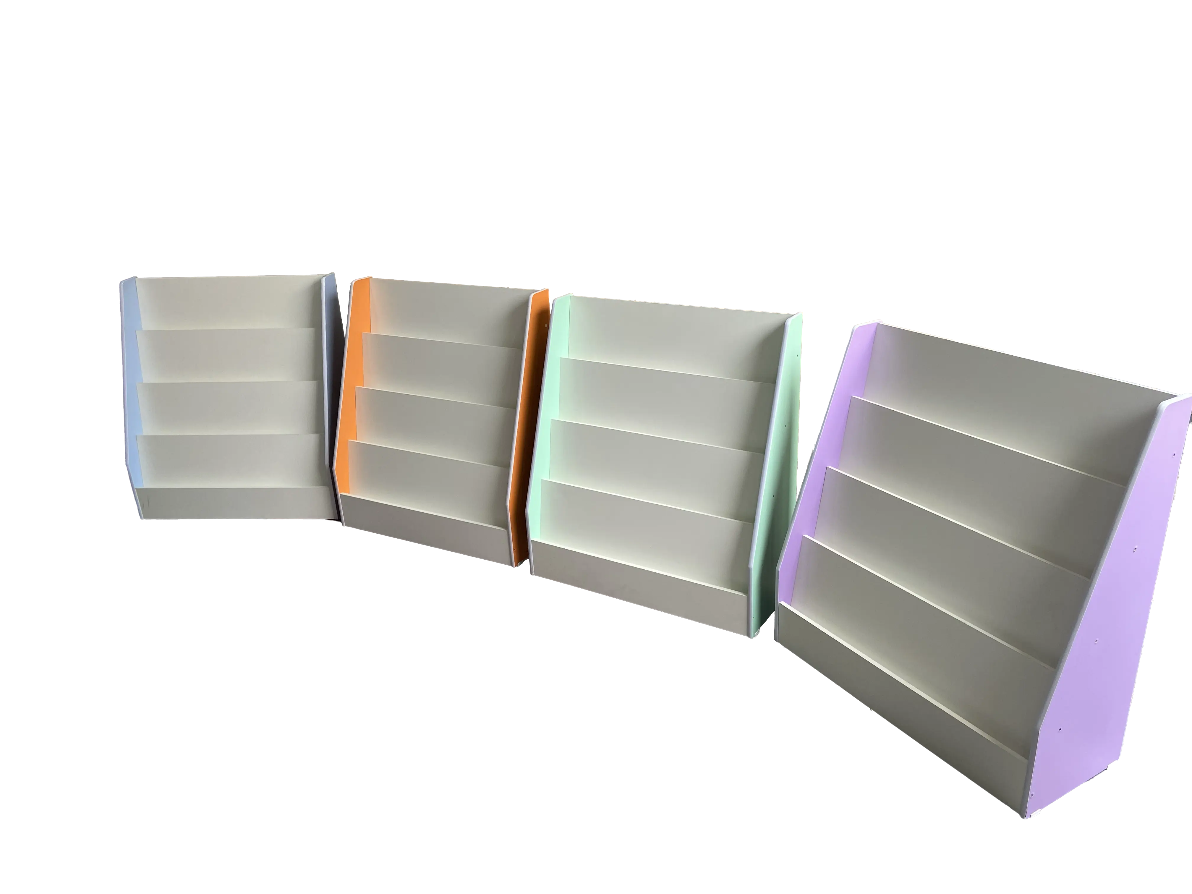 Estante Para Livros E Revistas Tripla Colorida
