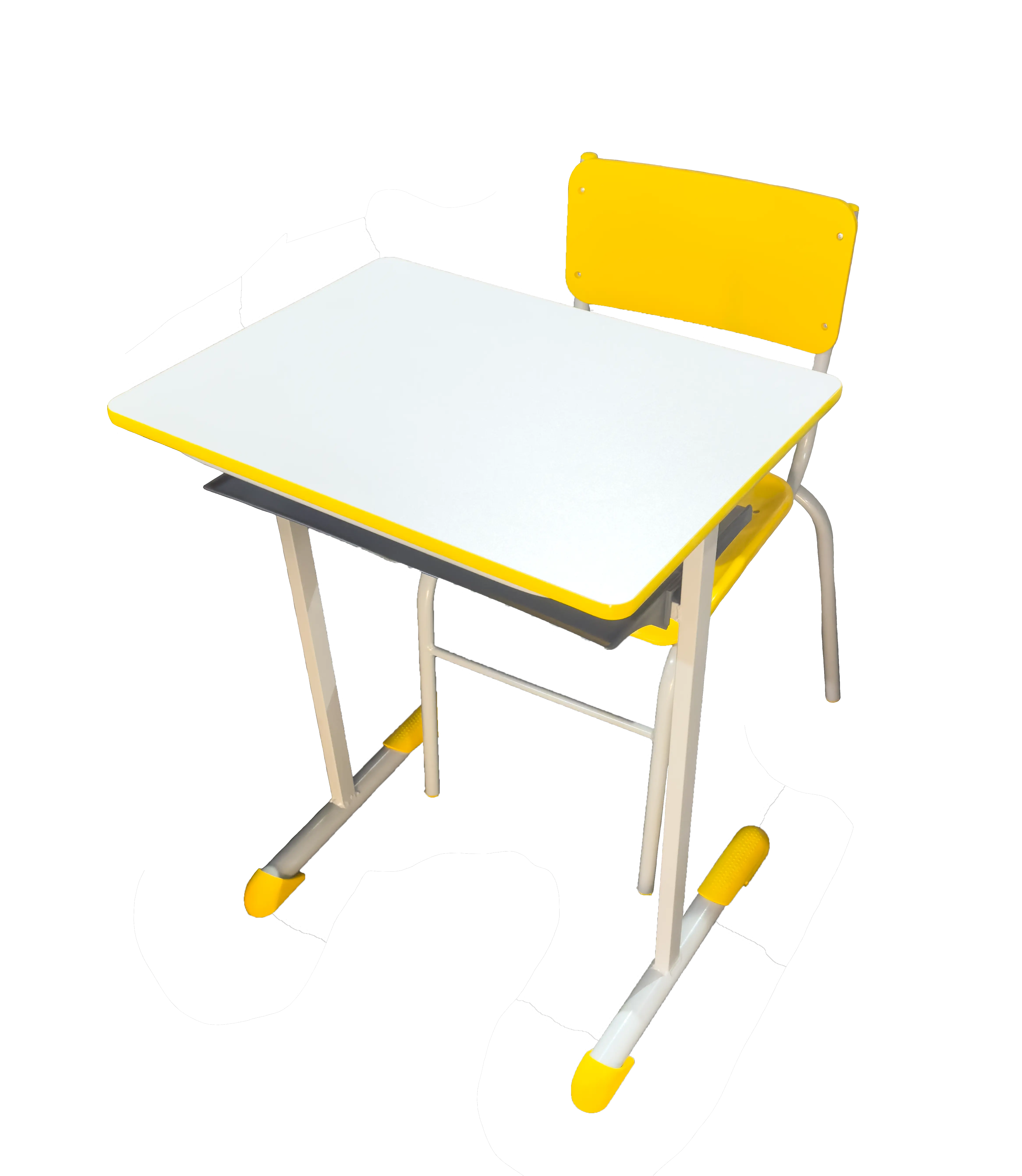 Conjunto Mesa Retangular Amarelo