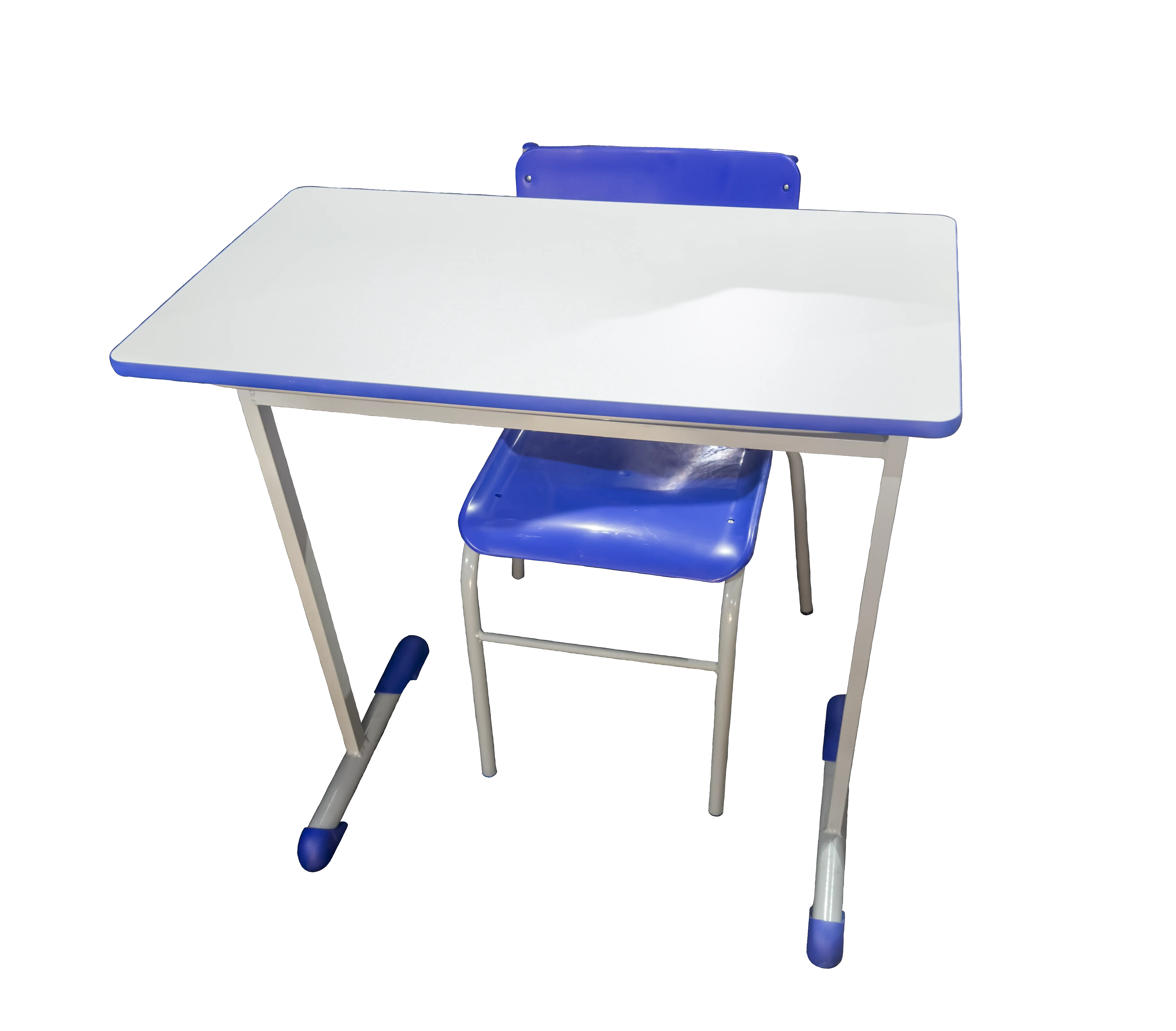 Conjunto Mesa Retangular Azul Modelo 1