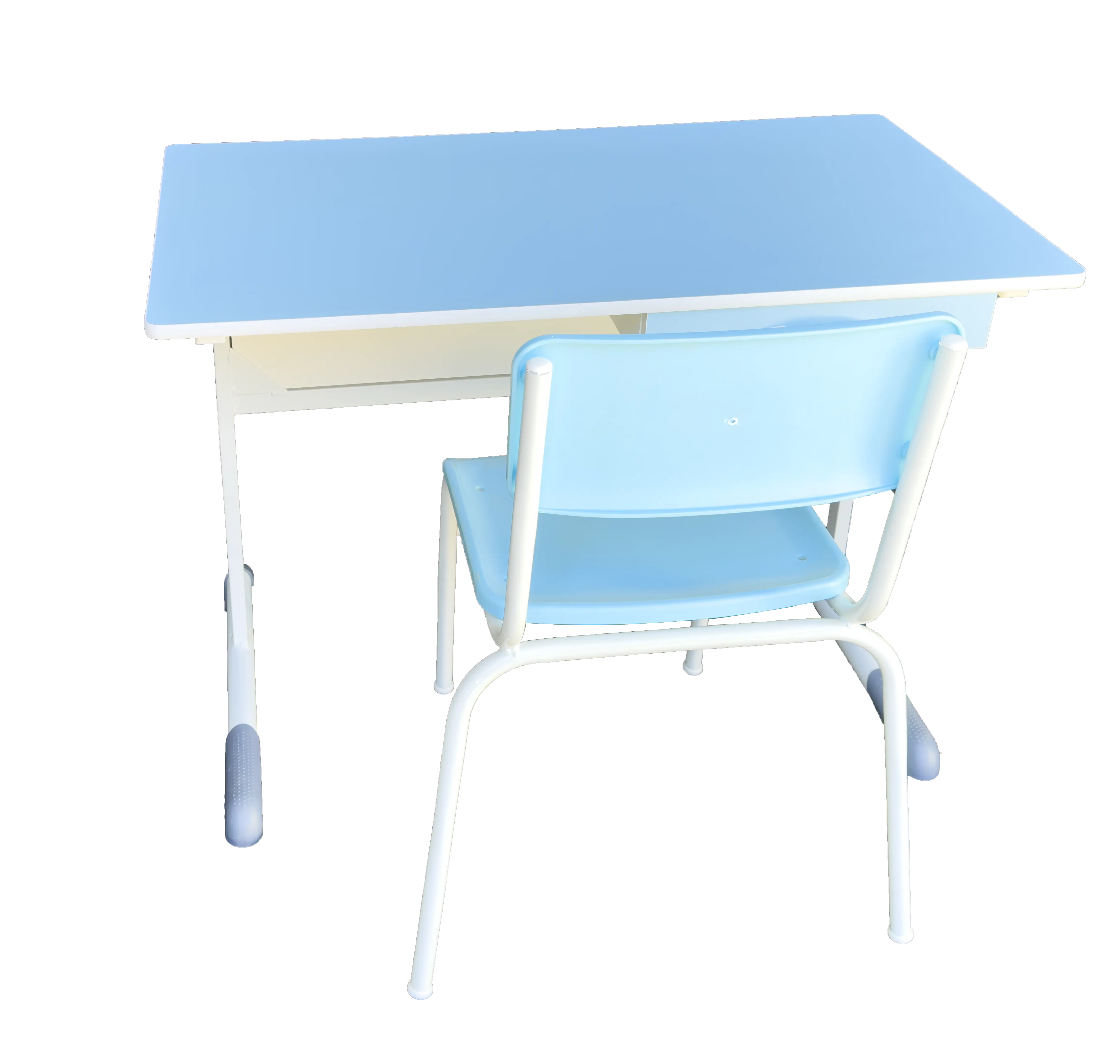 Conjunto Mesa Professor Mdf Azul
