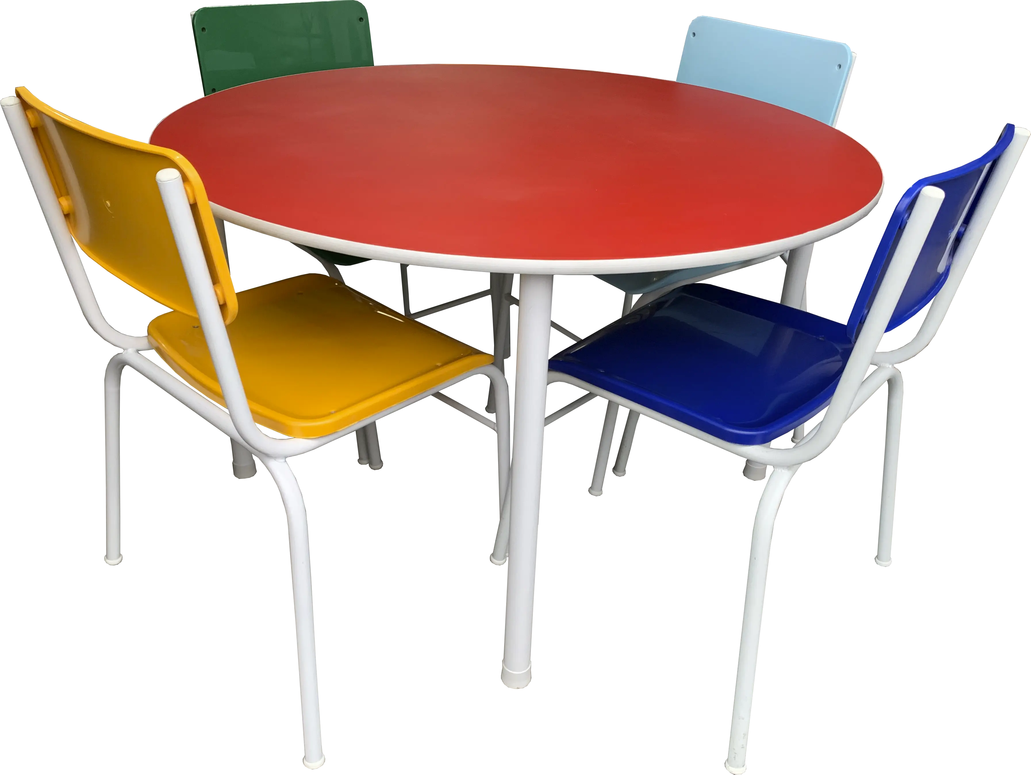 Conjunto Mesa Redonda Adulto 4 Cadeiras Novo