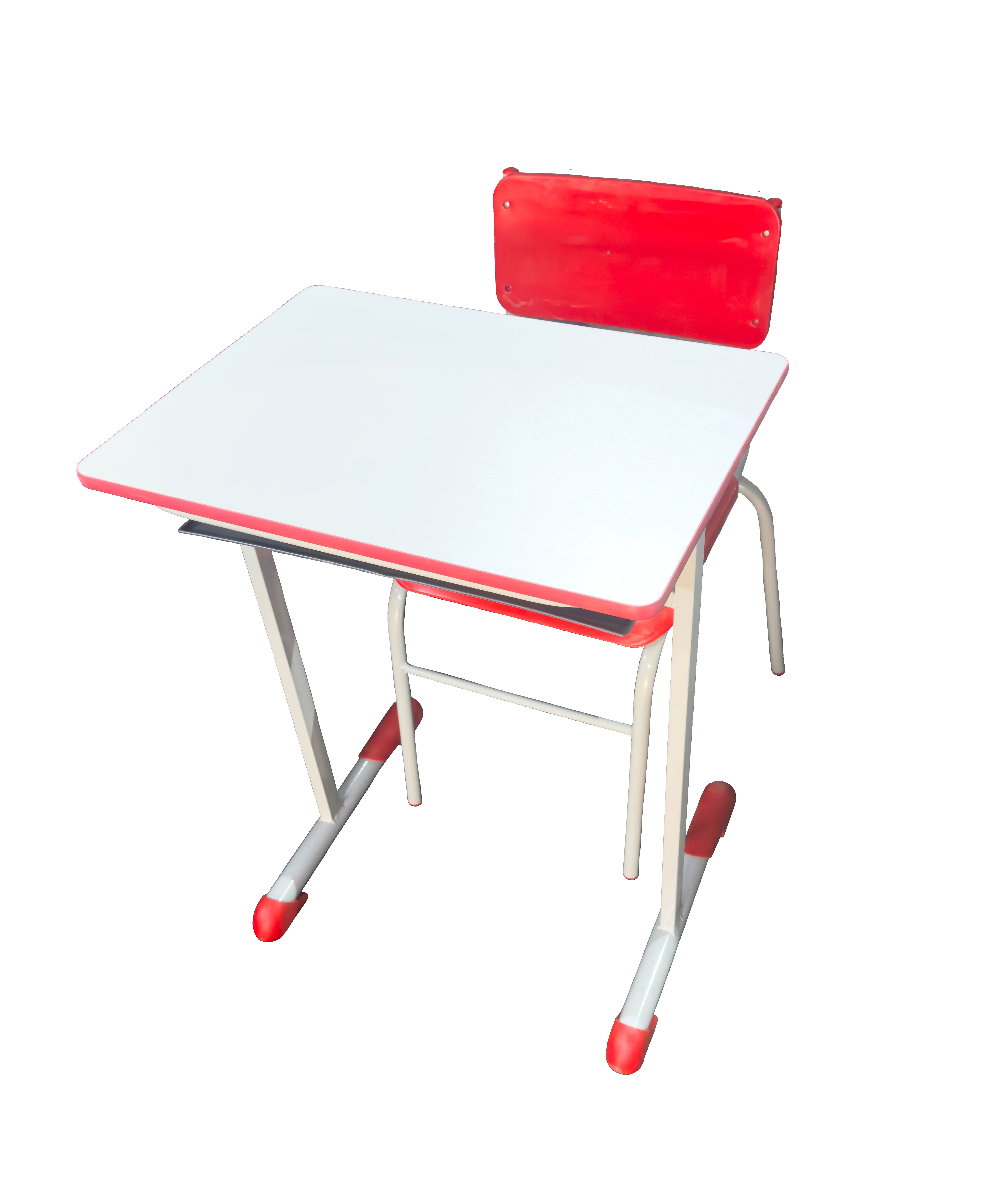 Conjunto Mesa Retangular Vermelho Modelo 2