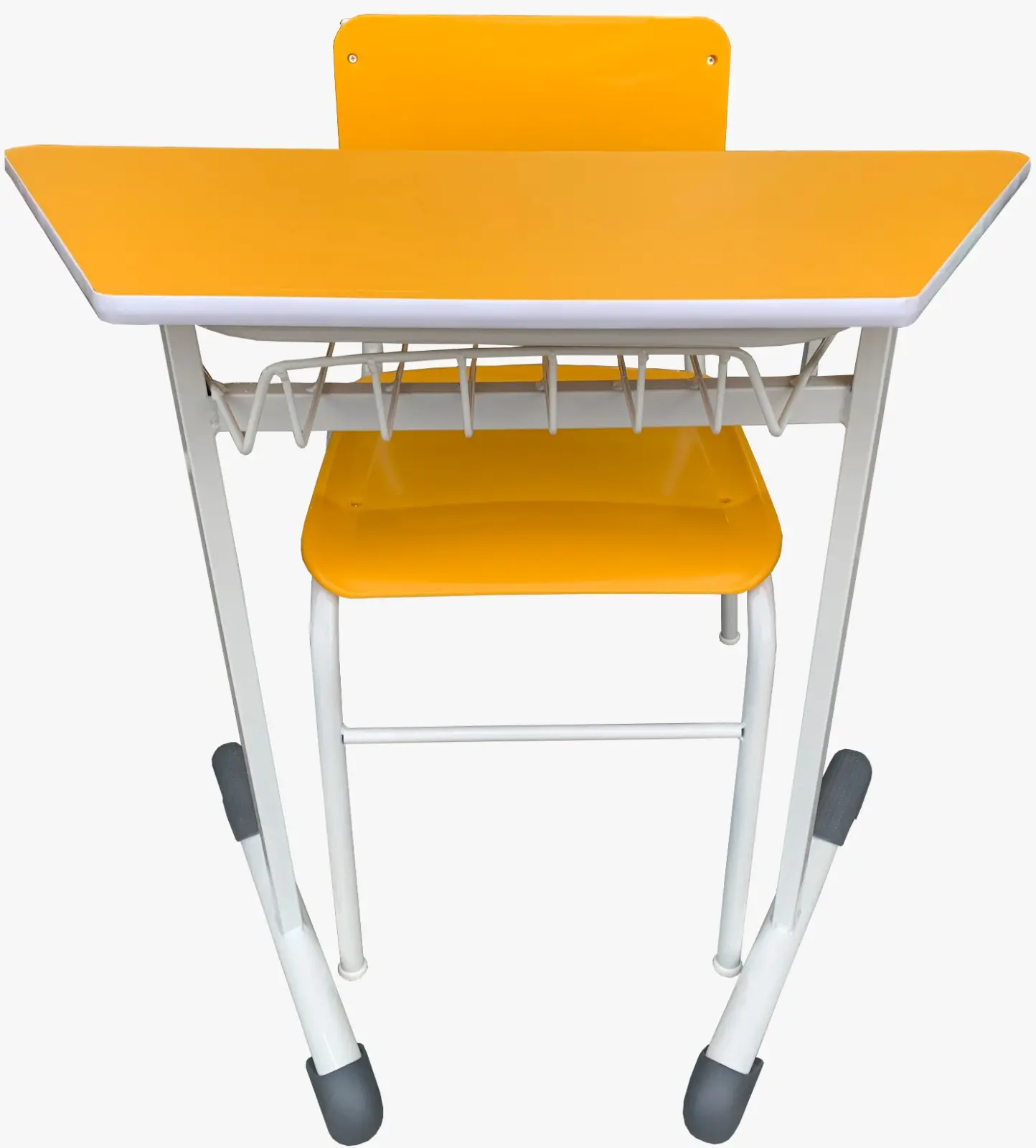 Conjunto Mesa Trapezio Amarelo Modelo 5