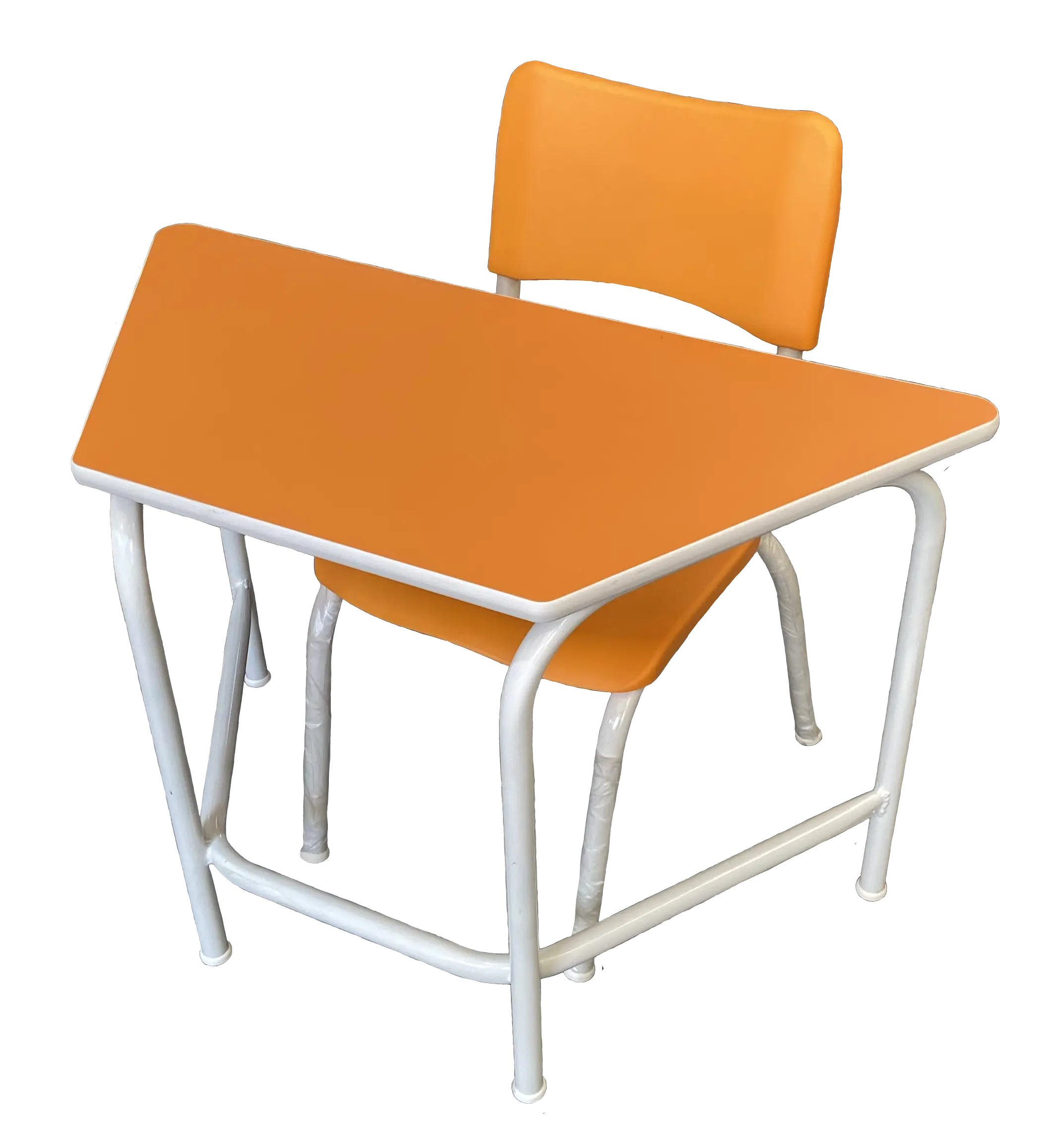 Conjunto Mesa Trapezio Laranja Modelo 3