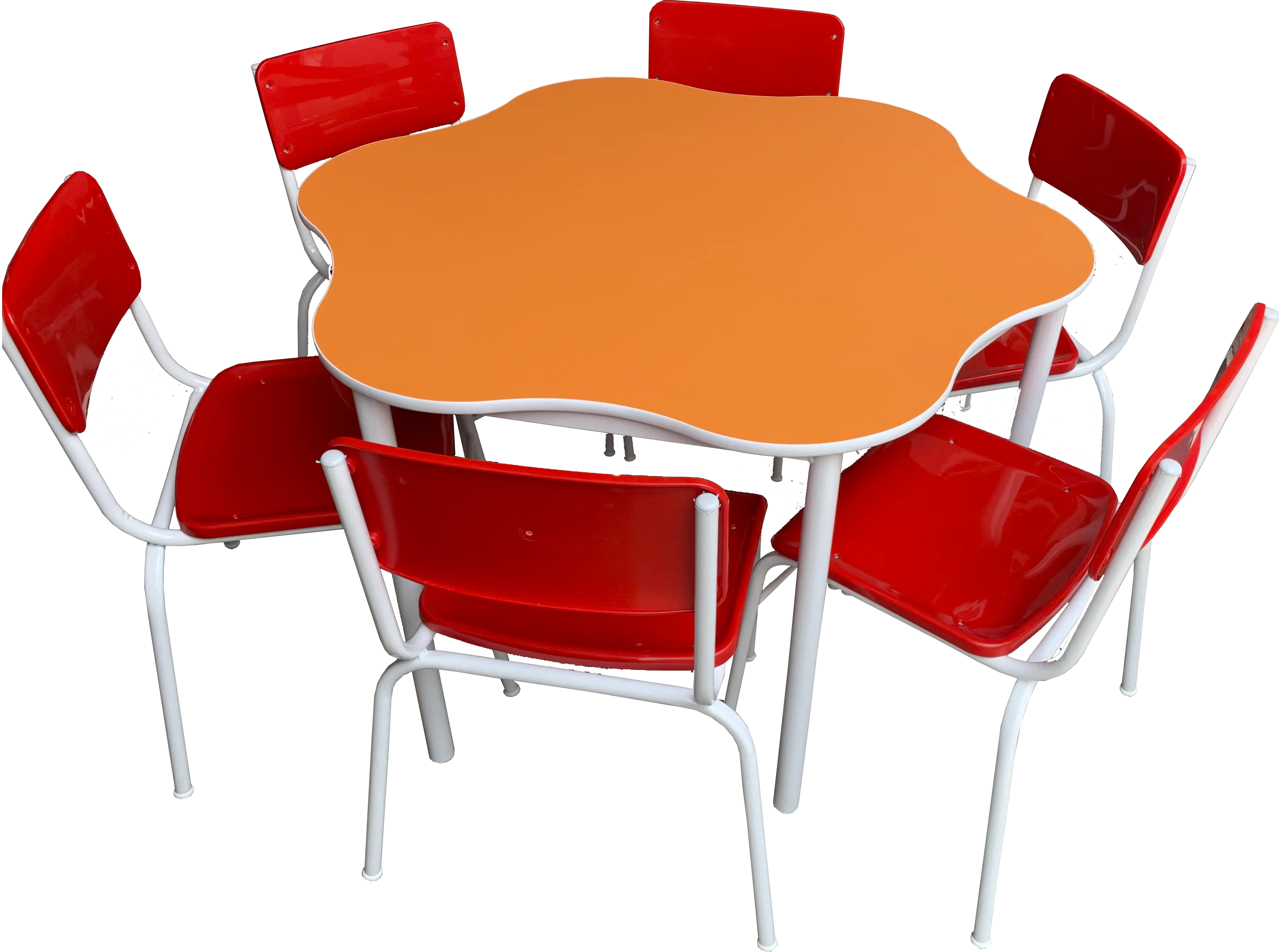 Conjunto Mesa Zeta Adulto Vermelho