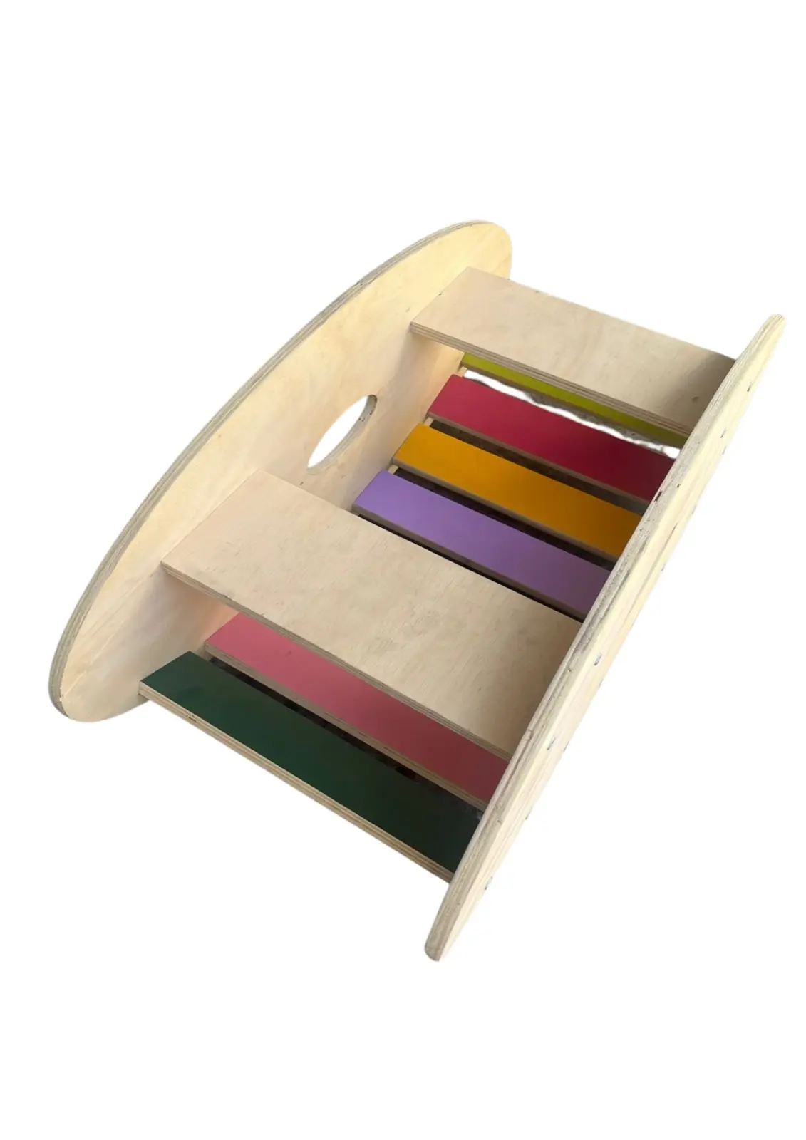 Barco De Equilibrio Montessori Colorido Modelo 2