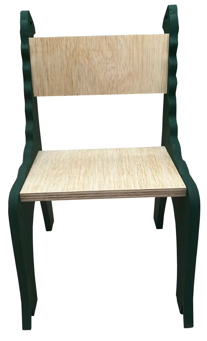 Cadeira Montessori Verde Modelo 4