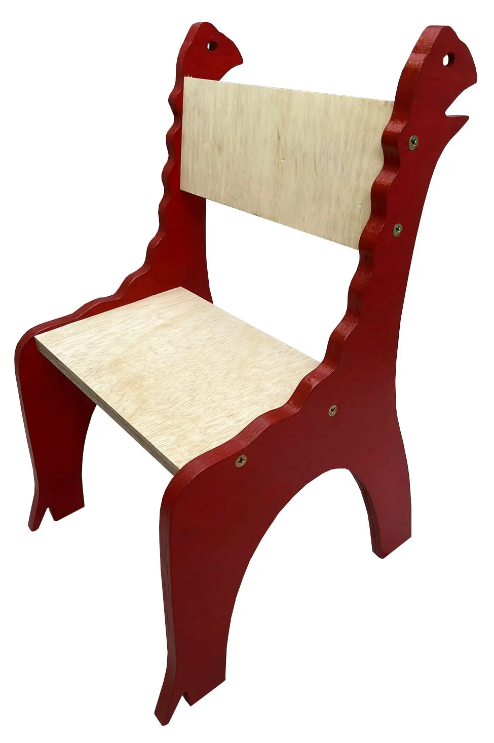 Cadeira Montessori Vermelha Modelo 1
