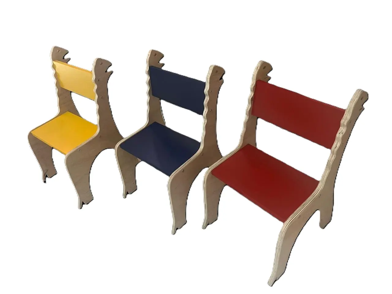 Cadeiras Infantis Montessori Coloridas Conjunto 4
