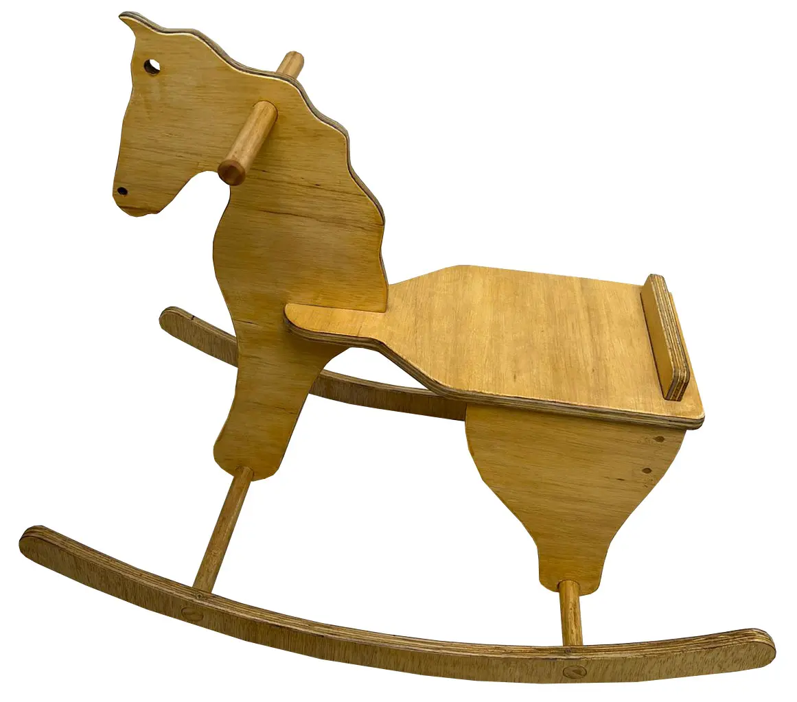 Cavalo De Balanco Montessori Madeira Modelo 2