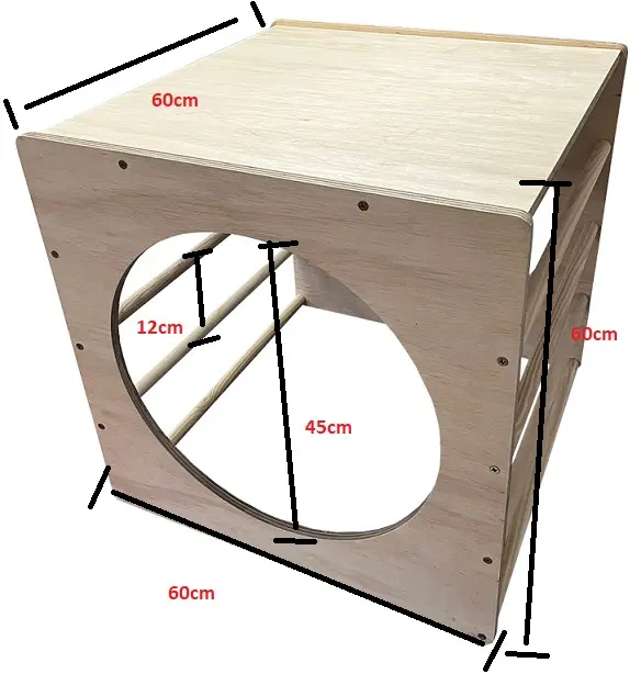 Cubo Montessori Madeira Modelo 5