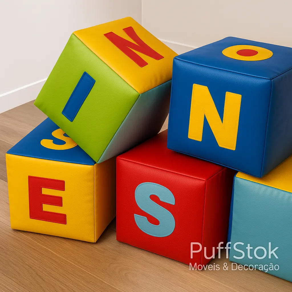 Puff Dado Letras