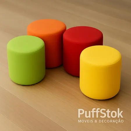 Puff Redondo 40Cm Altura