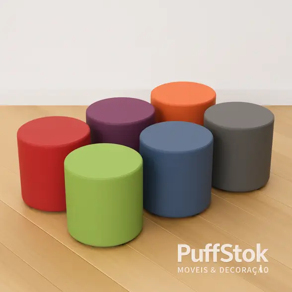 Puffs Redondos 45Cm Altura