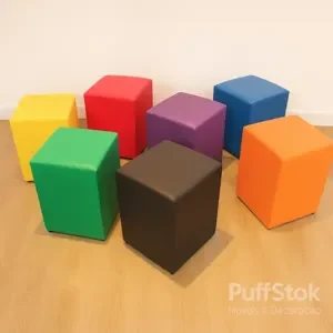 Aluguel de puff para festas, diversas cores, entrega rápida em São Paulo