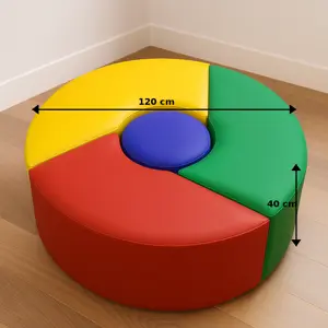 Puff-Google PuffStok – puff redondo colorido moderno para decoração com conforto e qualidade